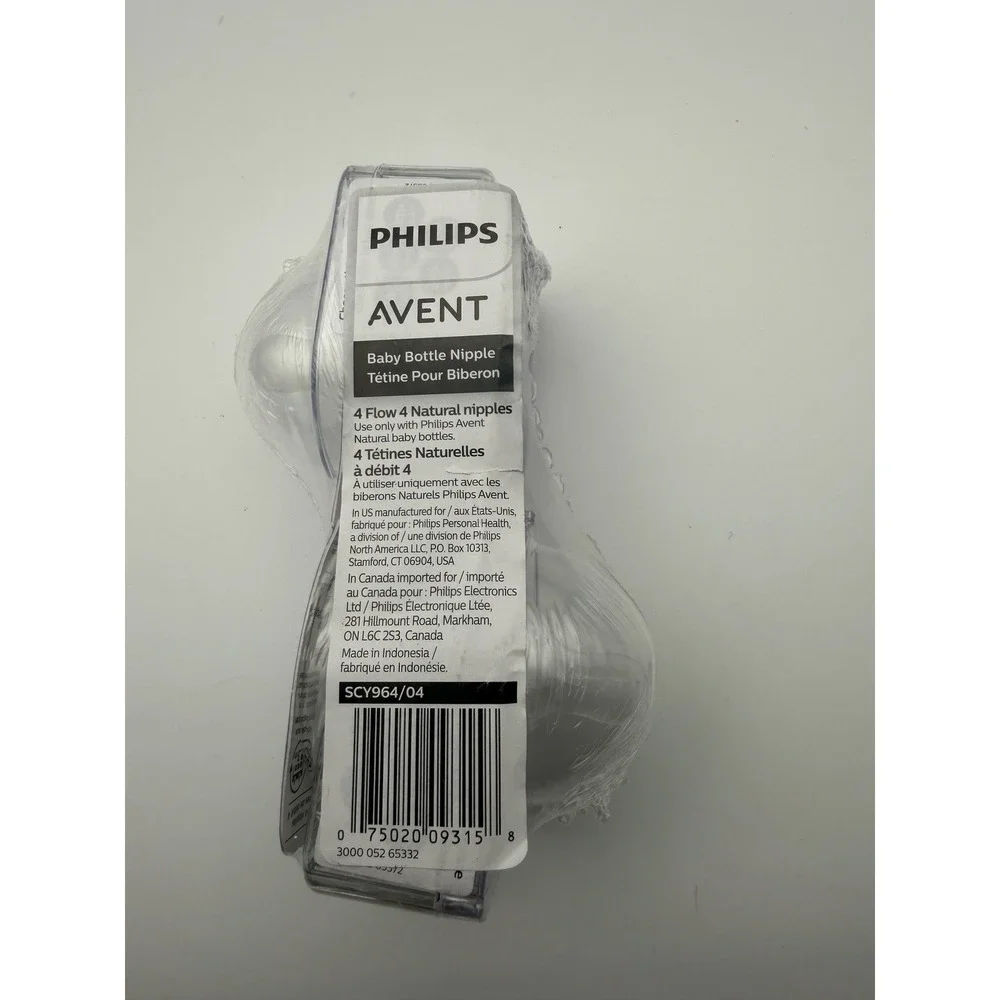 Philips AVENT Natural Response Nipple 2x Flow 4 Nipples 3m+ (SCY964/04) Bottles
